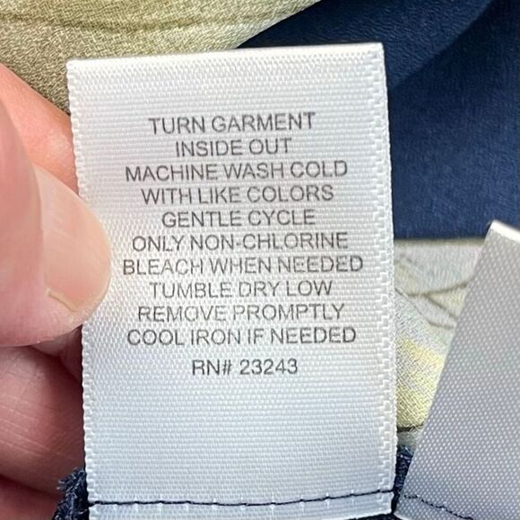 New York & Company Floral Blouse - Navy and White - Picture 7 of 9